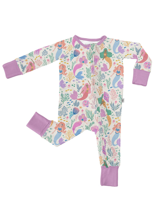 Mermaid Magic LS Convertible Zip with Ruffles