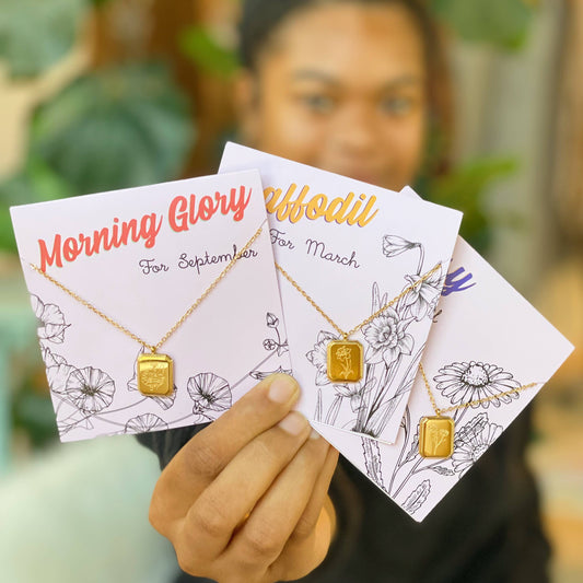 Blooming Birth Month Necklace