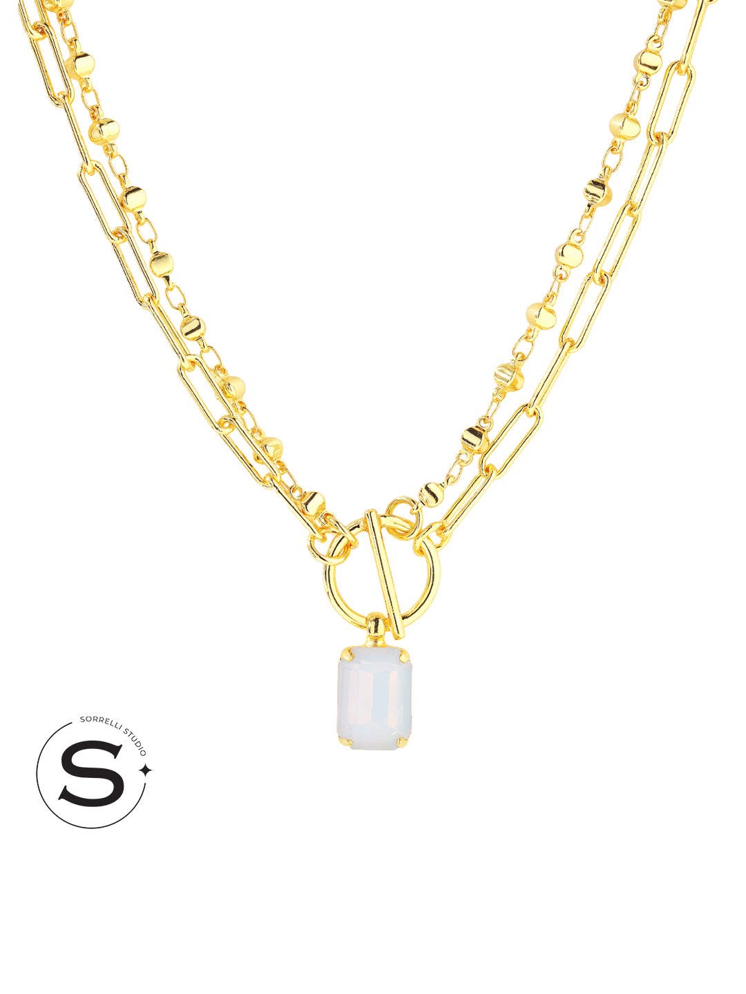 Studio Emerald-Cut Pendant Necklace