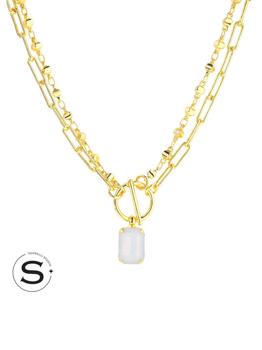 Studio Emerald-Cut Pendant Necklace