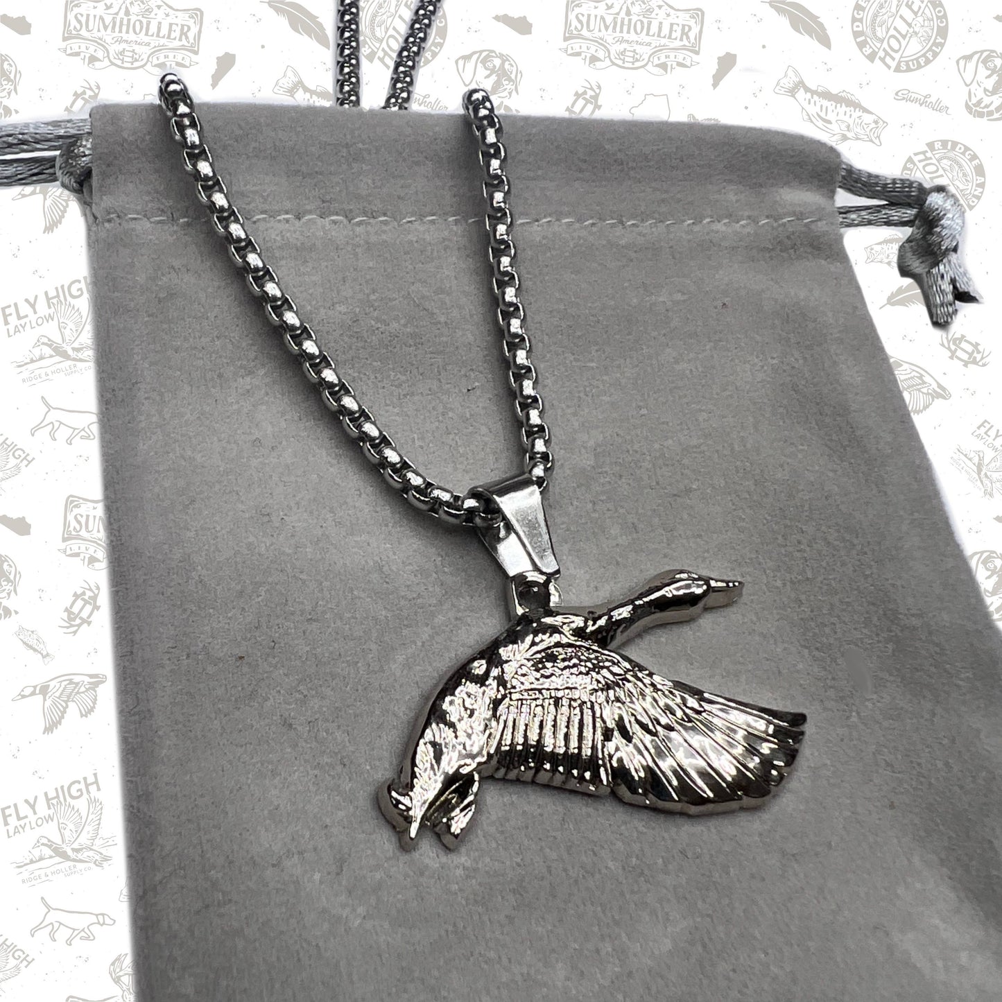 Mallard- Stainless Steel Necklace and Pendant