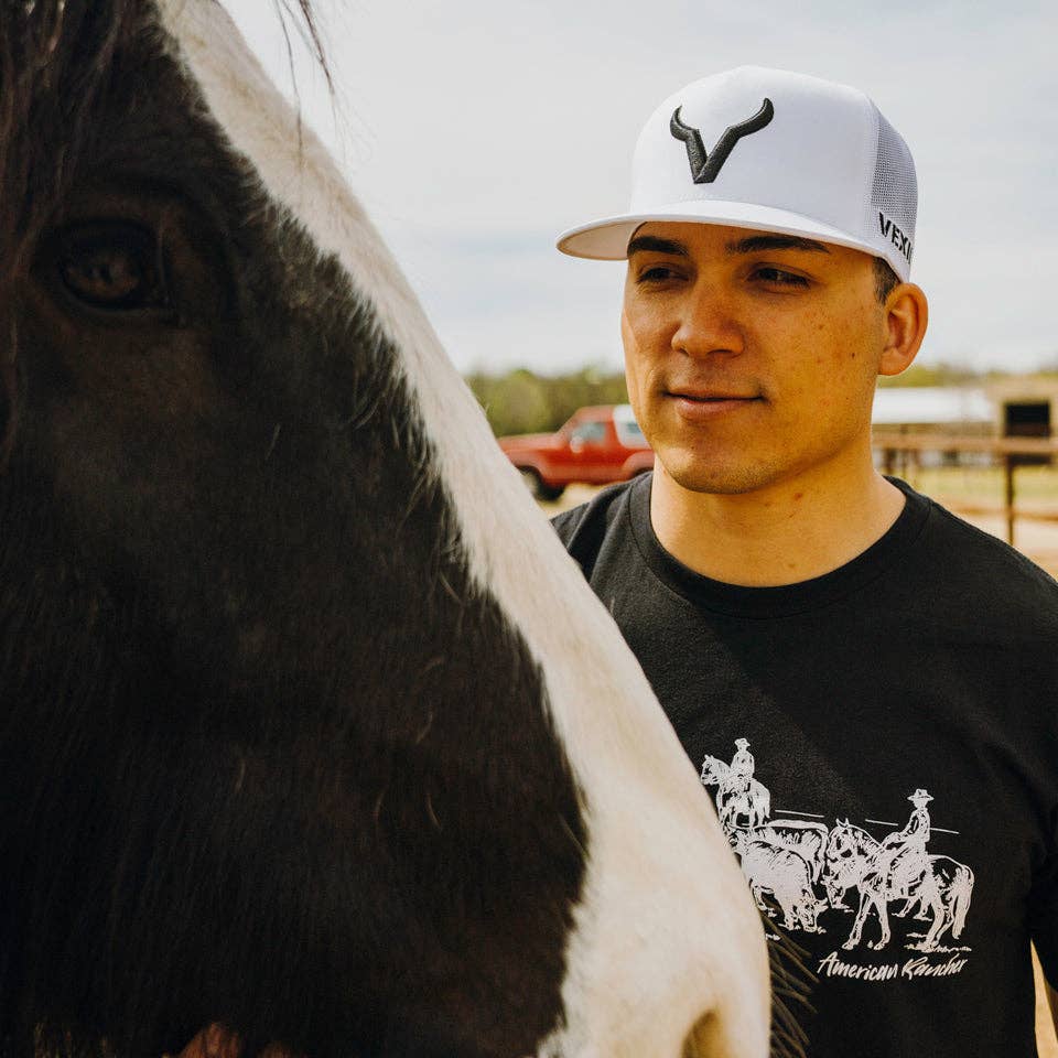 Vexil Brand - Black Icon - White/White Mesh