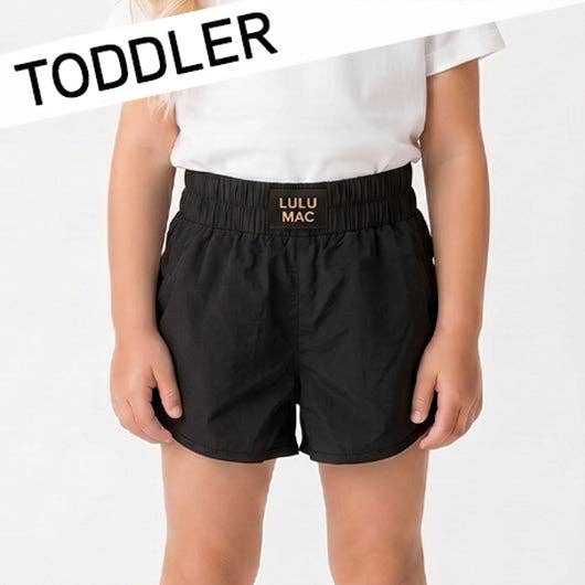 Black LM Shorts - TODDLER