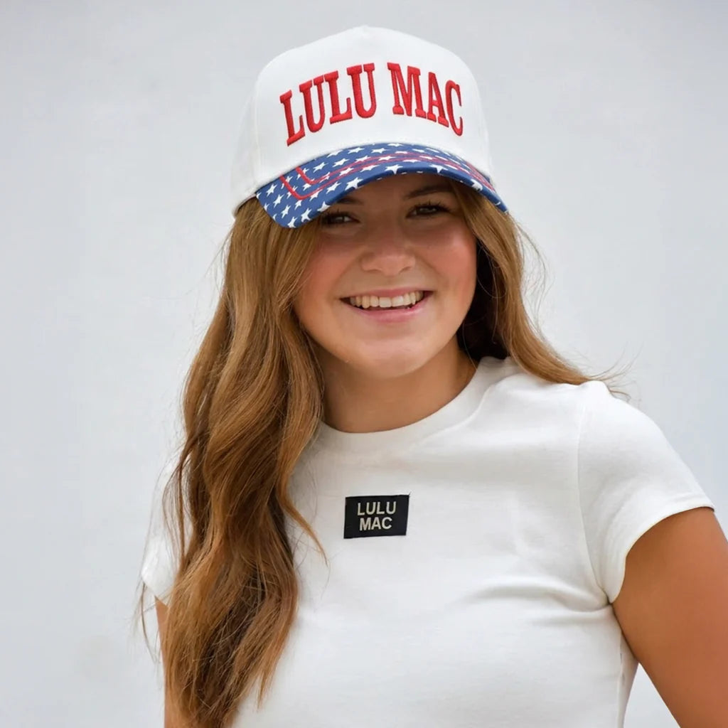 Red Stitch/Navy Bill Cap