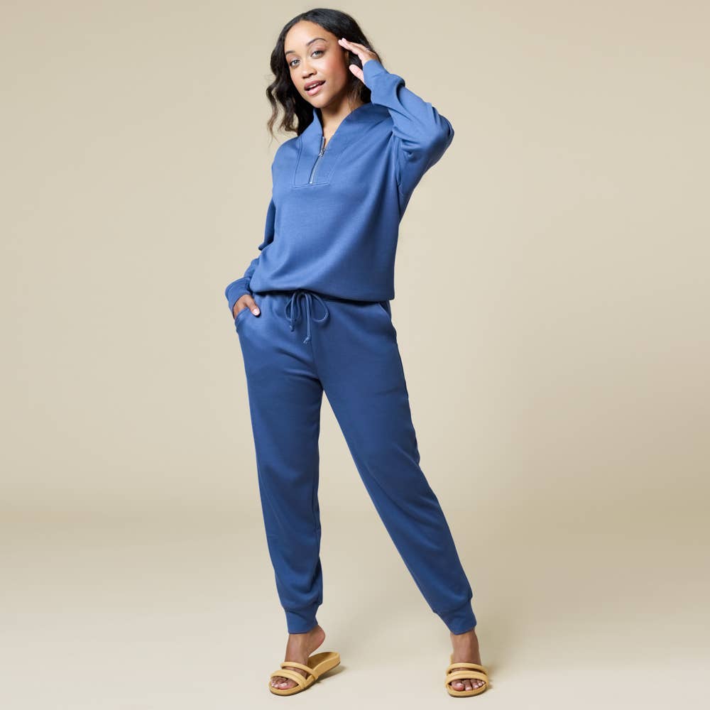 Athleisure DreamTech 1/4 Zip Jogger Set for Women
