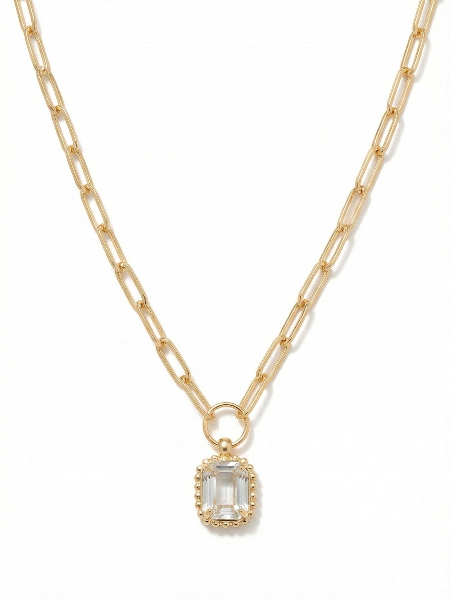Octavia Scalloped Pendant Necklace