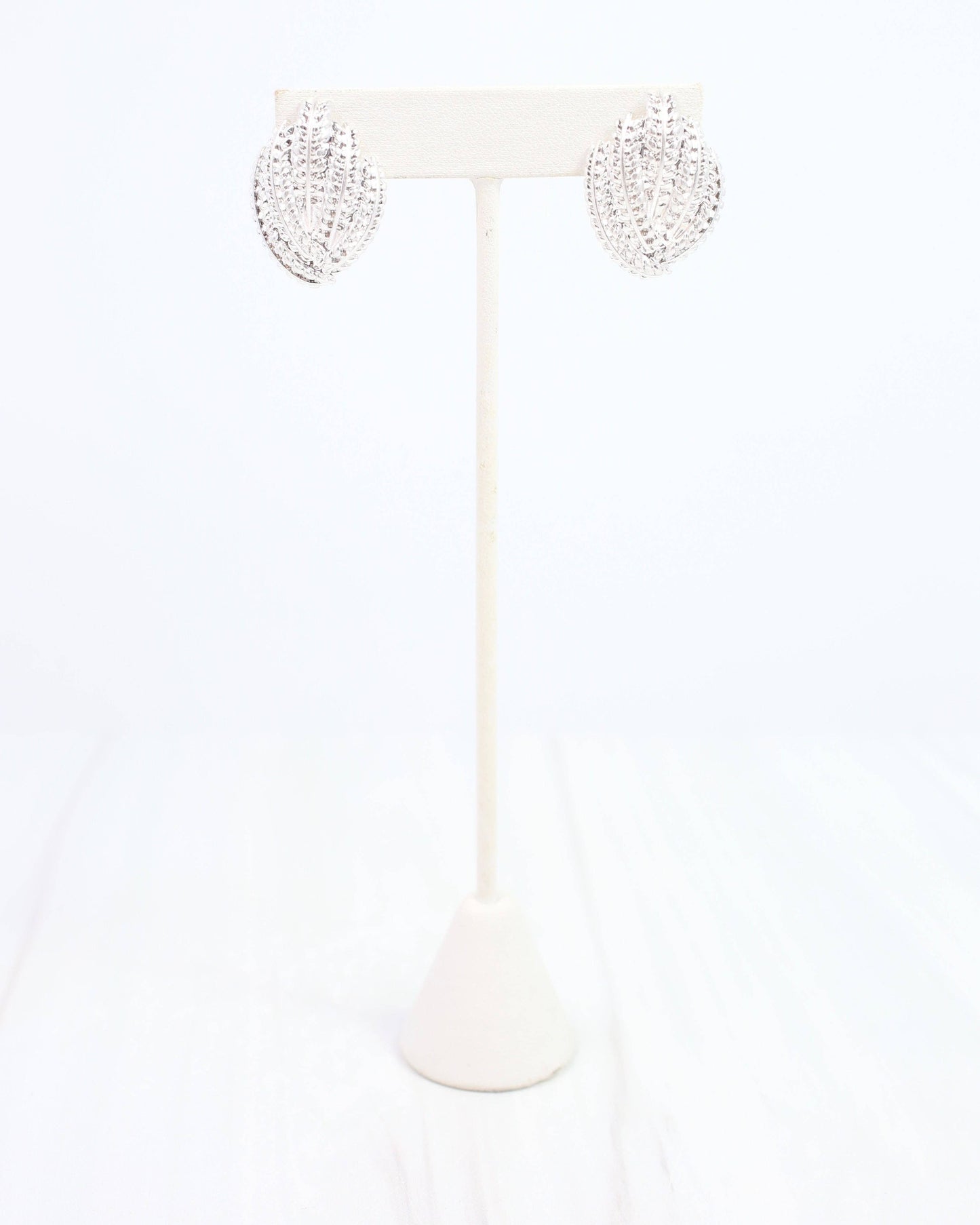 Sobrino Metal Earring Worn Silver