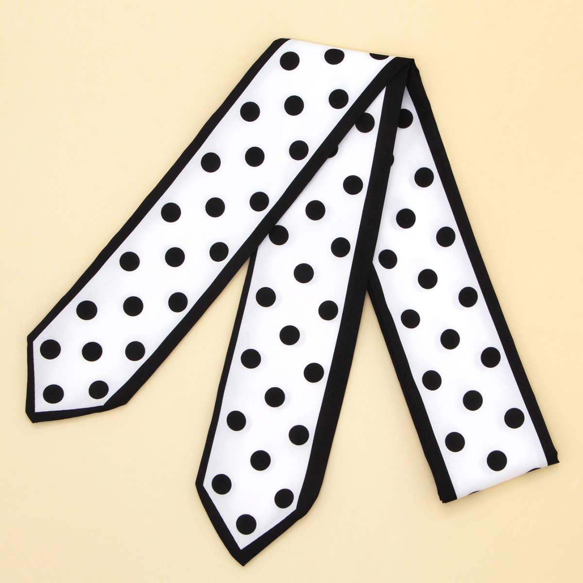 Skinny Floral Ribbon Scarf for Hair or Handbag