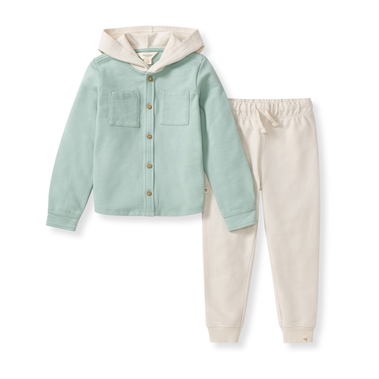 Hooded Shirt & Pants Set