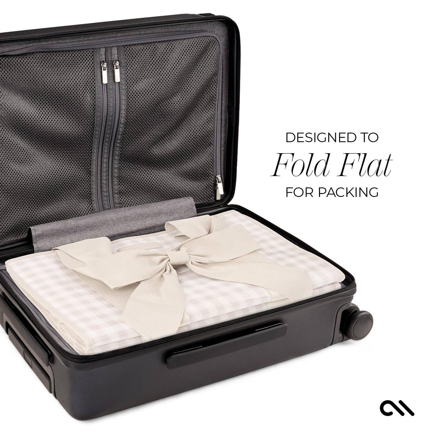 Special Edition Jelly Tote w/ Phone Pouch Latte Gingham Bow