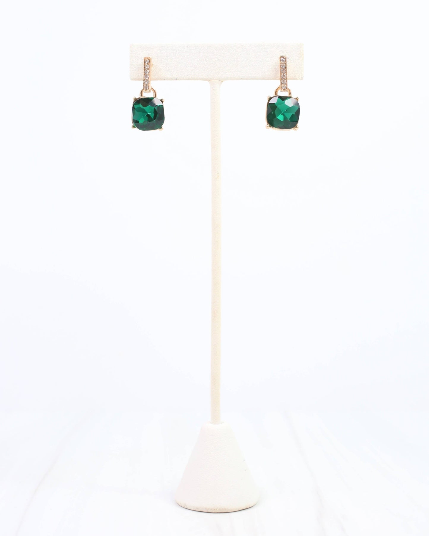 Jonell CZ Stone Earring Green