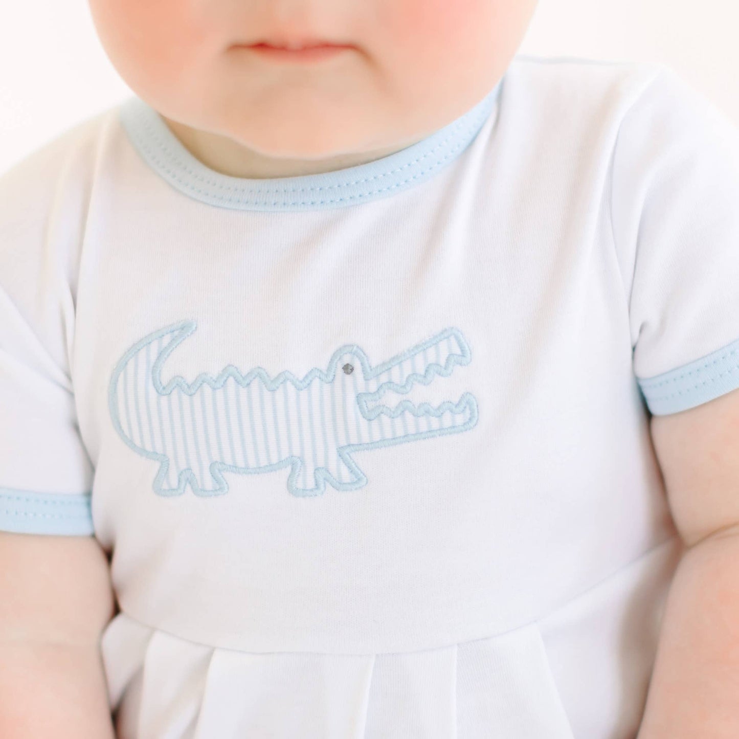 Gator Applique Bubble - Light Blue