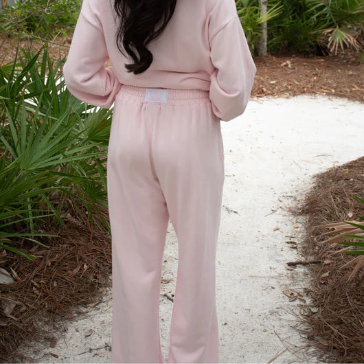 Terry Cloth Pants - Light Pink