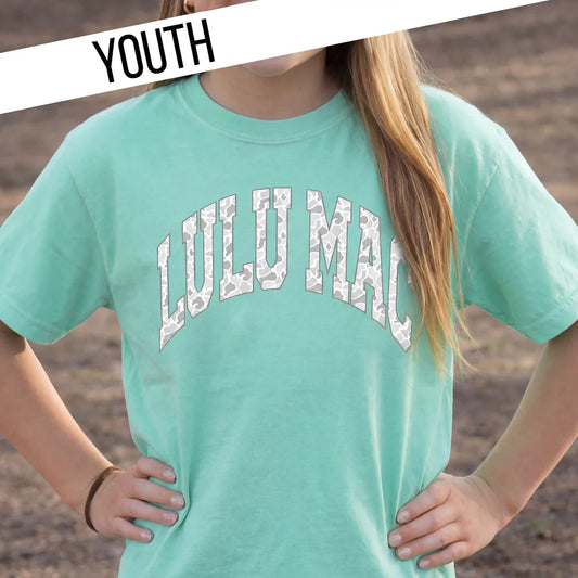 Youth Camo LM Tee - Mint