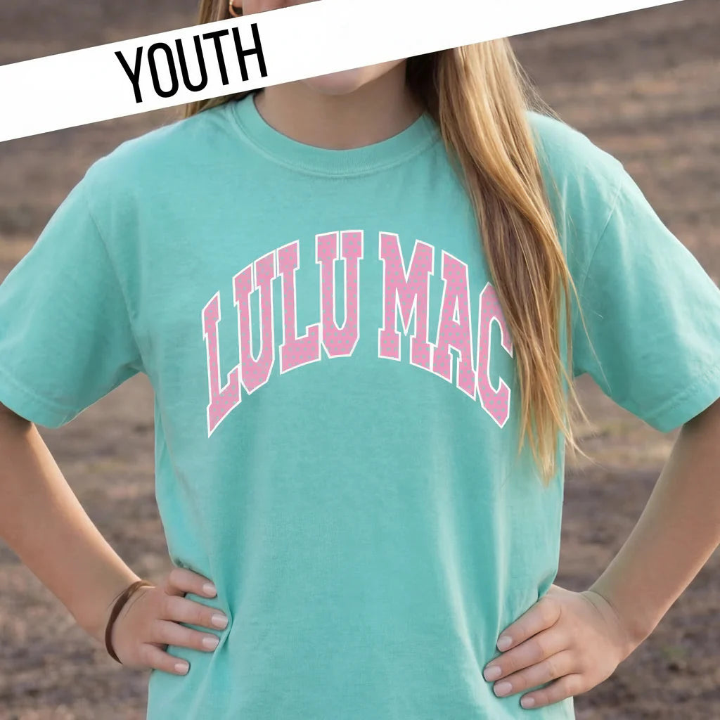 Youth Polka Dot LM Tee - Mint