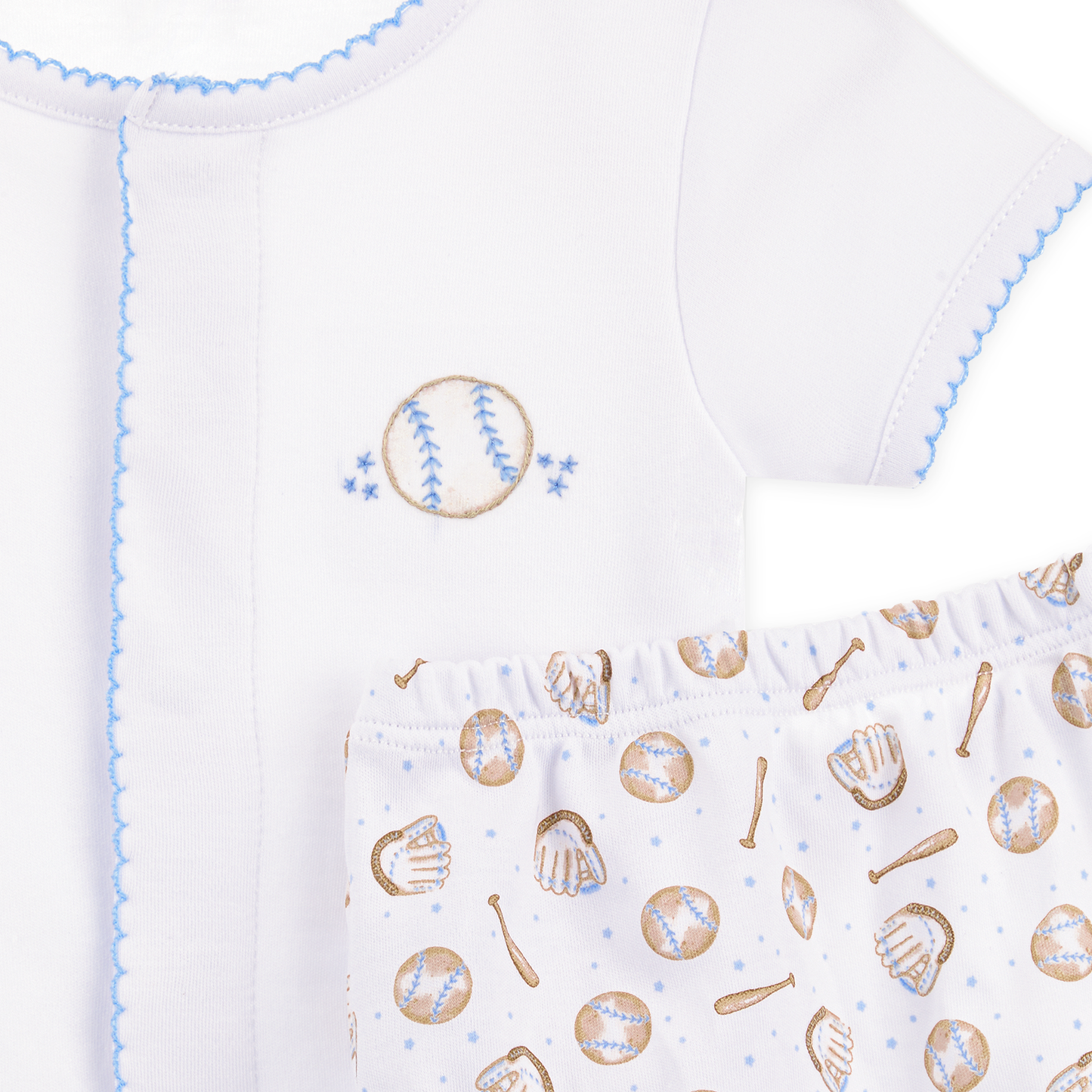 Precious Lil' Sluggers Diaper Cover Set - Light Blue