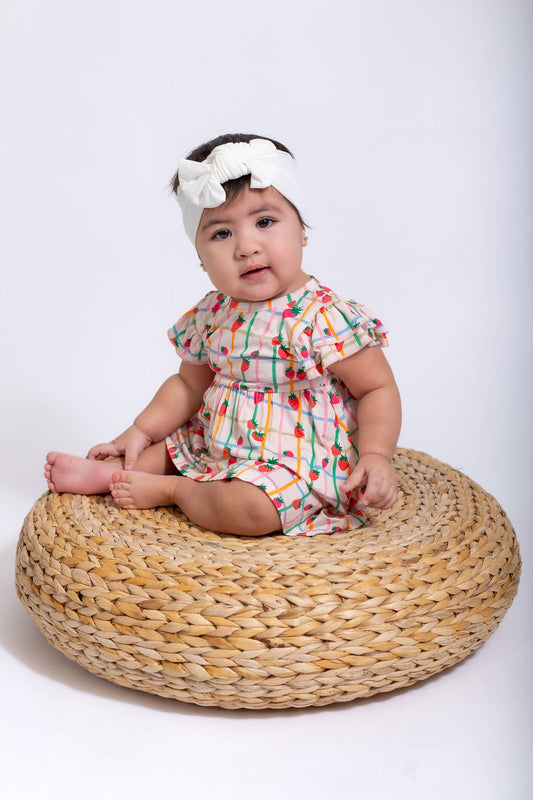 Berry Patch (Strawberries) Bodysuit Dress 