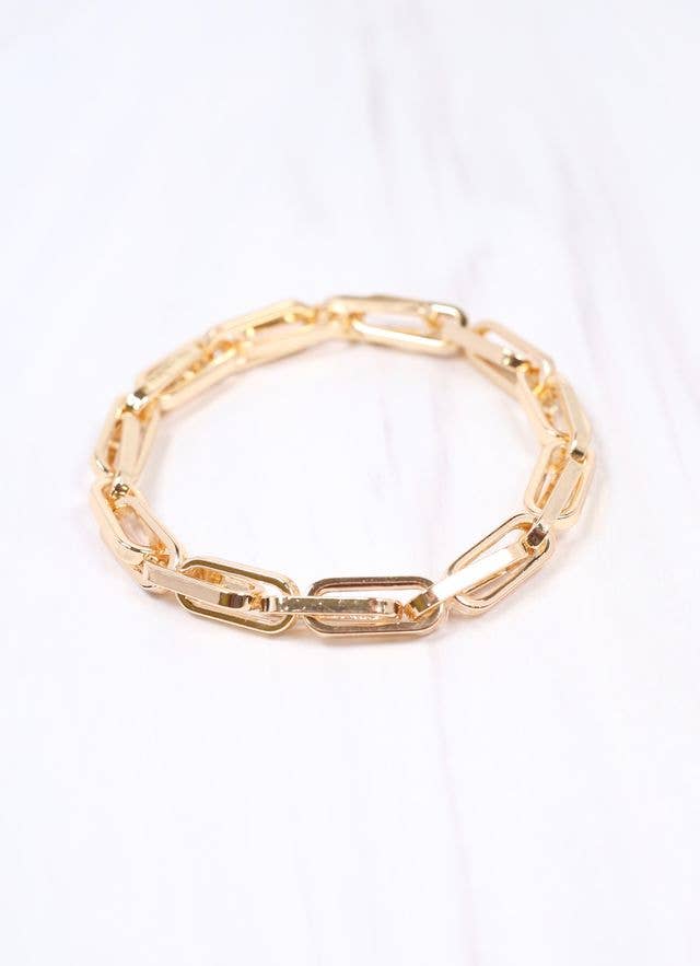 Rabson Link Stretch Bracelet GOLD