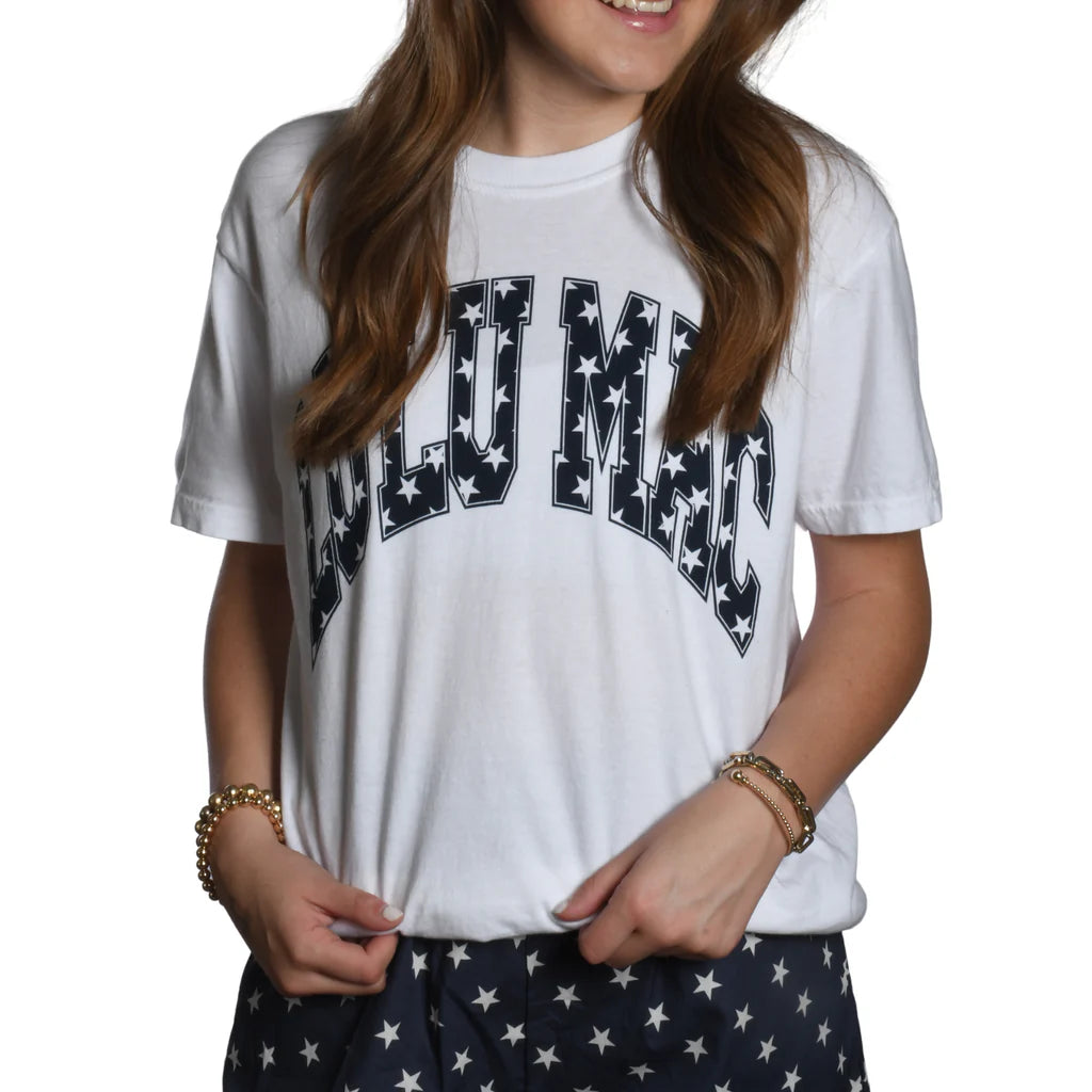 Navy Stars LM Tee