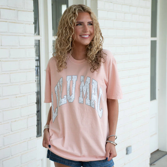 Peach/Camo Tee