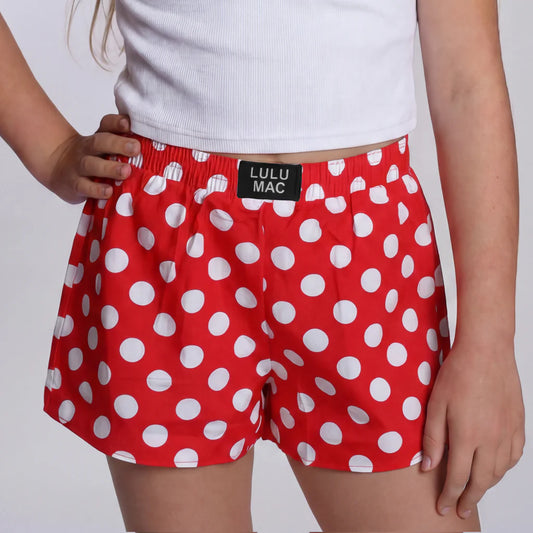 Youth LM Dot Shorts - Red