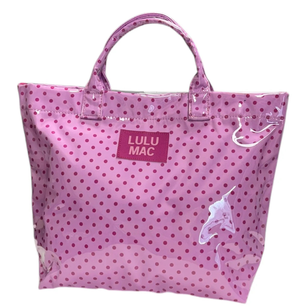 Pink/Hot Pink Dot Tote