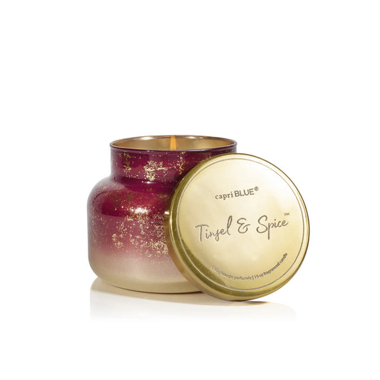 Tinsel & Spice Glimmer Signature Candle, 19 oz