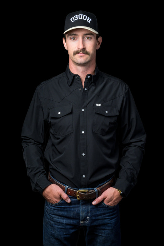 Core Pearl Snap - Black