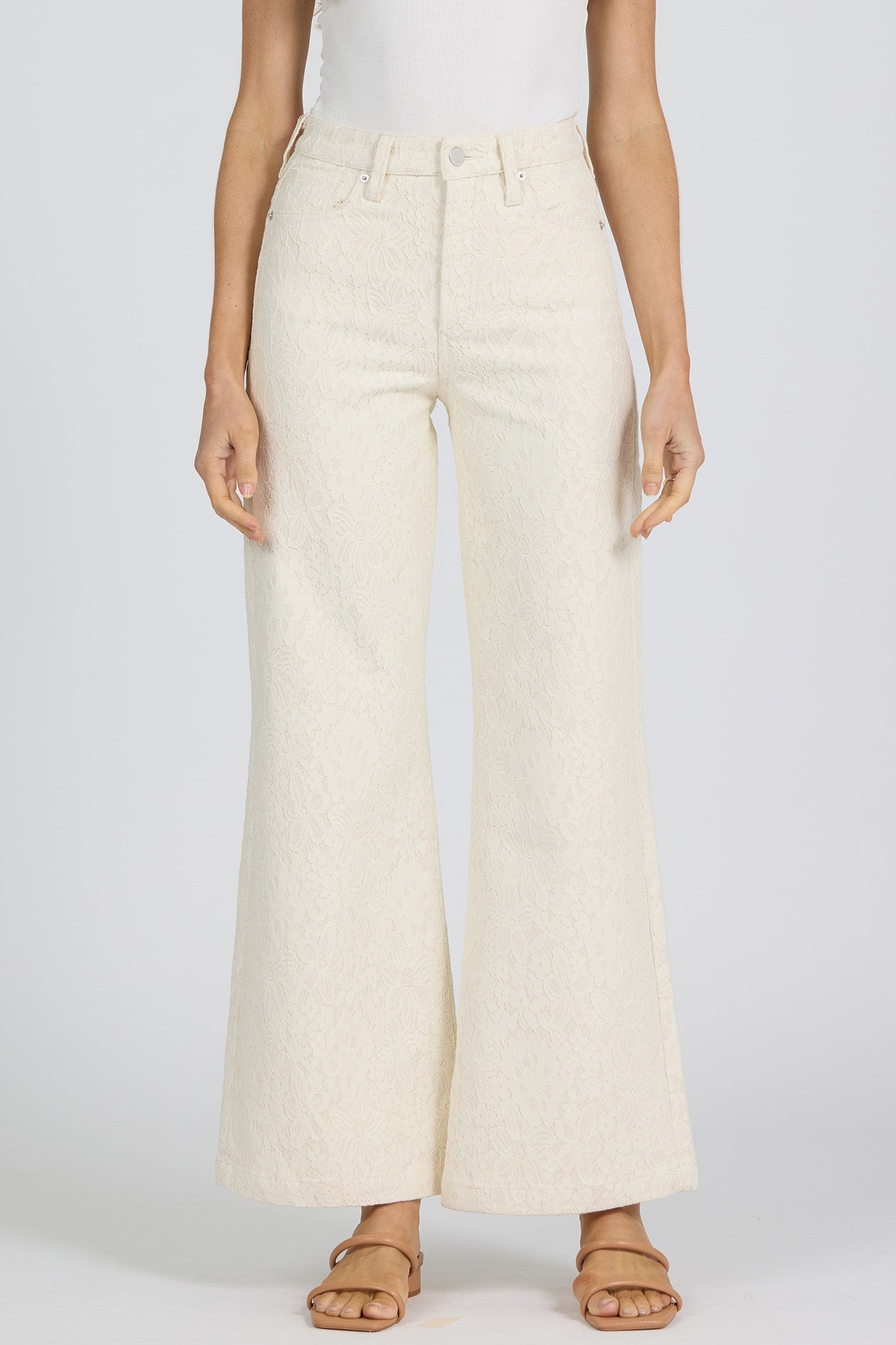 Fiona Jeans - Wheat Lace
