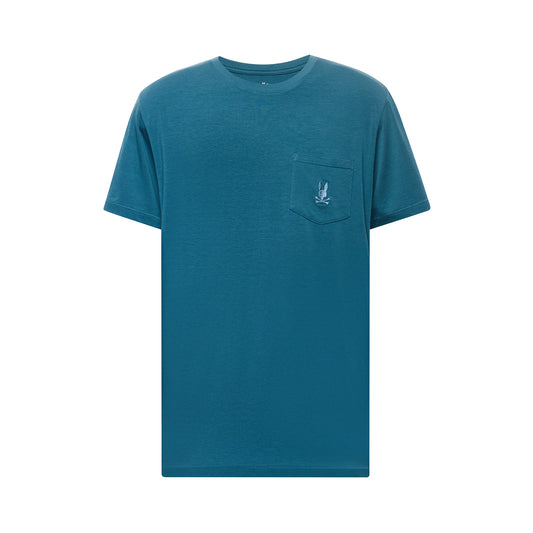 Embroidered Bunny Tee - Mallard Blue