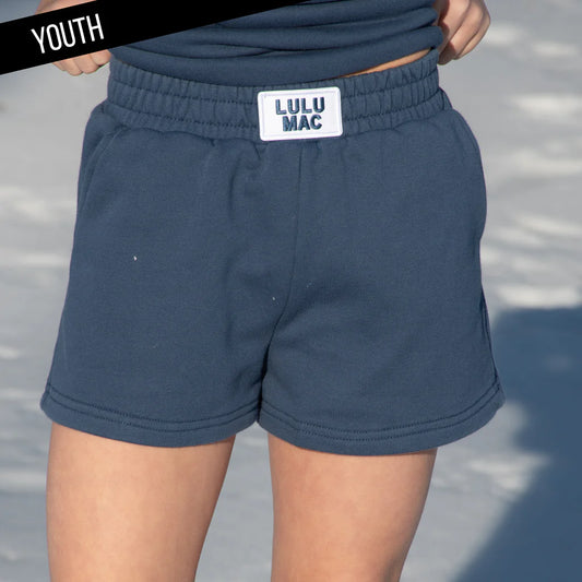 Youth Terry Shorts - Navy